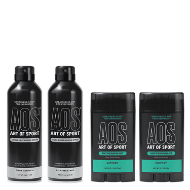 Cool & Heat Muscle Spray + Victory Antiperspirant